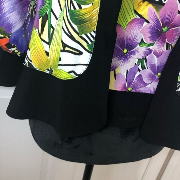 Joseph Ribkoff floral print jacket and shell tank top set, size 6 - Picture 4 of 16